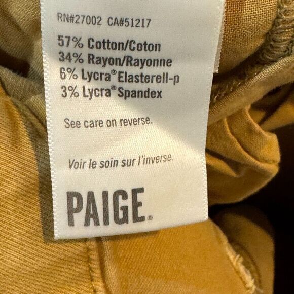 Paige Carly Wide Leg Pants Size 27 $225 Vintage Golden Glow - Picture 9 of 10